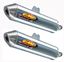 Picture of 87-06 BANSHEE PC2 SET2 MUFFLER FMF 020264 POWERCORE SILENCER