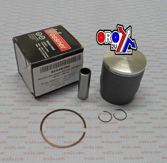 Picture of PISTON KIT 98-14 KX100 54.50 WOSSNER 8254D200 KAWASAKI MX