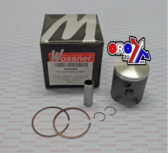 Picture of PISTON KIT 92-01 KX250 66.40 A WOSSNER 8026DA KAWASAKI MX