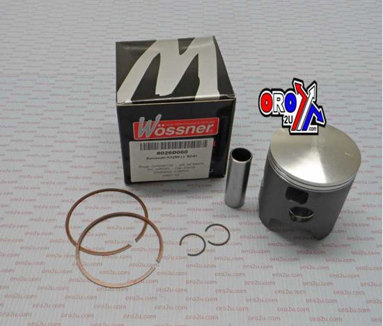 Picture of PISTON KIT 92-01 KX250 67.00 WOSSNER 8026D060 KAWASAKI MX