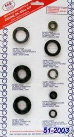 Picture of OIL SEAL SET KX 60 80 100 8PCS K&S 51-2003 ENGINE KAWASAKI