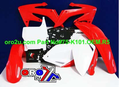 Picture of PLASTIC KIT/5 CRF250 04-05 RACETECH KITCRF-OEM-507