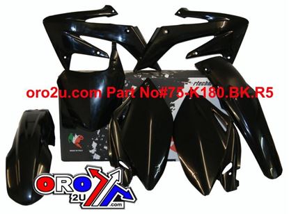 Picture of PLASTIC KIT 08-09 CRF250 BLACK RACETECH KITCRF-NR0-588