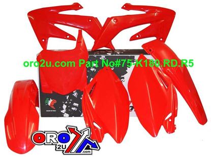 Picture of PLASTIC KIT 08-09 CRF250 RED RACETECH KITCRF-RS0-588