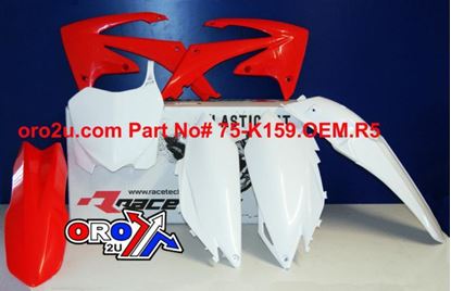 Picture of PLASTIC KIT/5 CRF250/450 11-12 RACETECH KITCRF-OEM-516