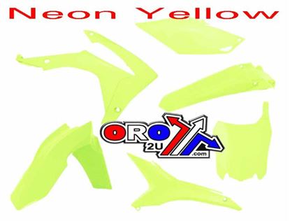 Picture of PLASTIC KIT/6 13-16 CRF250 450 RACETECH R-KITCRF-GF0-517 NEON YELLOW