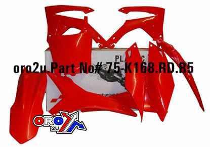 Picture of PLASTIC KIT/6 13-16 CRF250 450 RED RACETECH KITCRF-RS0-517