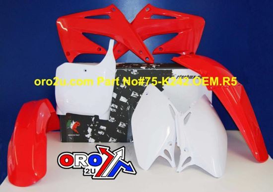 Picture of PLASTIC KIT/5 02-03 CRF450 OEM RACETECH KITCRF-OEM-504