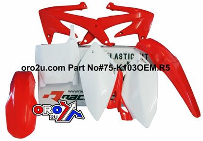 Picture of PLASTIC KIT/5 CRF450 05-06 RACETECH KITCRF-OEM-506