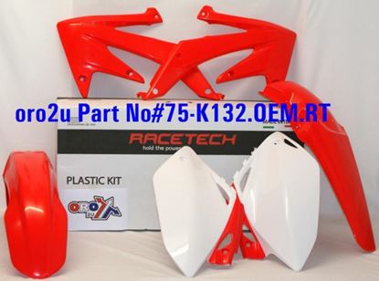 Picture of PLASTIC KIT/4 CRF450 07-08 RACETECH KITCRF-OEM-409
