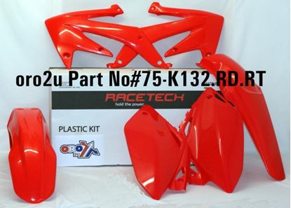 Picture of PLASTIC KIT/4 CRF450 07-08 RACETECH KITCRF-RS0-409