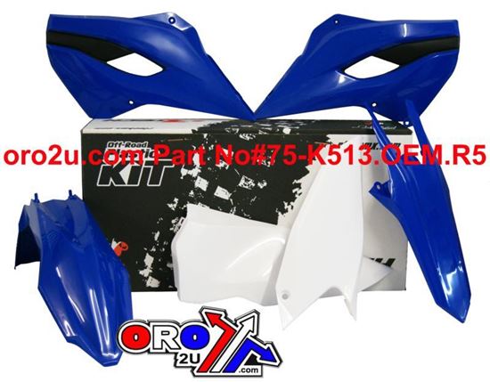 Picture of PLASTIC KIT/4 13-14 HUSABERG RACETECH KITHBG-OEM-400 BLACK