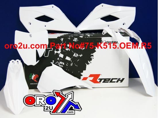 Picture of PLASTIC KIT/5 14-16 HUSKY TC85 OEM14 RACETECH KITHSQ-OEM-509