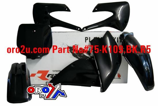 Picture of PLASTIC KIT/5 98-13 KX85 BLACK RACETECH KITKX0-NR0-507