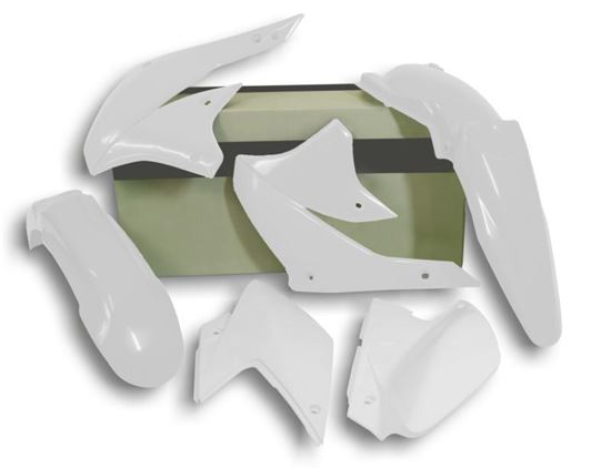 Picture of PLASTIC KIT 07-15 KLX450 WHITE RACETECH KITKLX-BN0-407