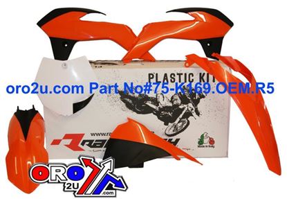 Picture of PLASTIC KIT/5 13-16 KTM SX85 OEM ORANGE RACETECH KITKTM-OEM-513