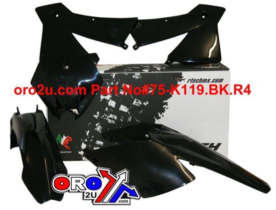 Picture of PLASTIC KIT/4 04 KTM125-525 RACETECH KITKTM-NR0-503