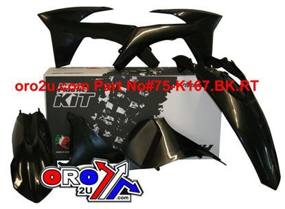 Picture of PLASTIC KIT KTM EXC 2012-13 RACETECH KITKTM-NR0-412