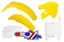 Picture of PLASTIC KIT/5 98-00 RM125-250 RACETECH KITRM0-OEM-501