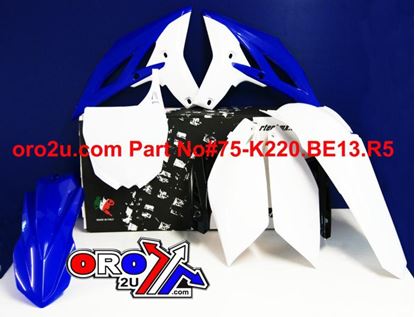 Picture of PLASTIC KIT/5 10-13 YZF250 RACETECH KITYZF-BL0-510 2013 BLUE/WHITE