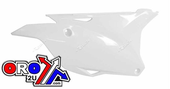 Picture of SIDE PANELS 14-16 KX85 WHITE RACETECH FIKX0BN0014