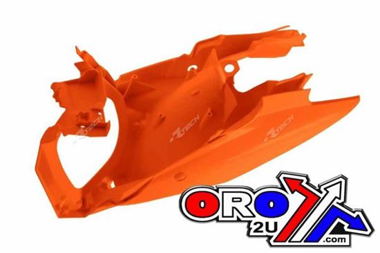 Picture of SIDE PANELS+AIR BOX 11-15 KTM SX/SXF/EXC ORANGE RACETECH CFKTMAR0013