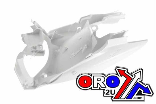 Picture of SIDE PANELS+AIR BOX 11-15 KTM SX/SXF/EXC WHITE RACETECH CFKTMBN0013