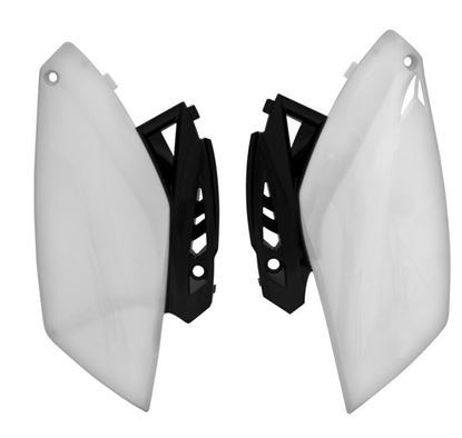 Picture of SIDE PANELS 10-13 YZF250 WHITE RACETECH FIYZFBNNR25