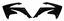 Picture of RADIATOR SCOOPS 09-12 CRF450 RACETECH CVCRFNR0009