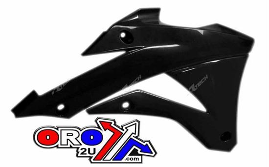 Picture of RADIATOR SCOOPS 14-16 KX85 BLACK RACETECH CVKX0NR0014