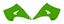 Picture of RADIATOR SCOOPS 03-08 KX125/25 RACETECH CVKX0VE0300 GREEN