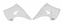 Picture of RADIATOR SCOOPS 03-08 KX125/25 RACETECH CVKX0BN0300 KX250