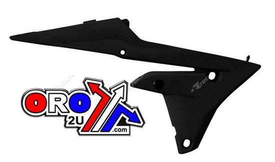 Picture of 14-16 YZF250/450 LOWER RAD SCOOPS BLACK RACETECH CVYZFNRLO14