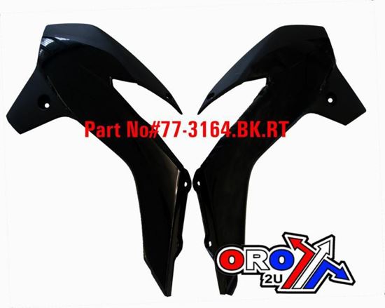 Picture of 13-16 KTM85 RAD SCOOPS BLACK RACETECH CVKTMNR0985