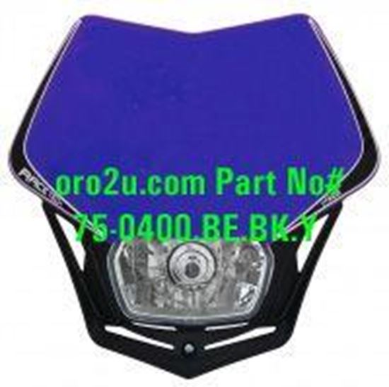 Picture of V-FACE HEADLIGHT YZ BE/BK RACETECH