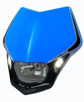Picture of V-FACE LED HEADLIGHT RACETECH MASKBLTMNR9 TM BLUE