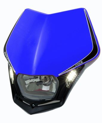 Picture of V-FACE LED HEADLIGHT RACETECH MASKBLNR009 YZBLUE/BK
