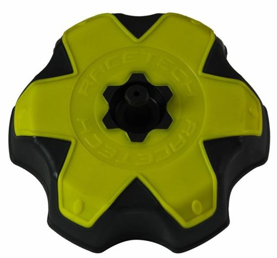 Picture of TANK CAP RACETECH BLACK/YELLOW RACETECH TAPPORMZGI9