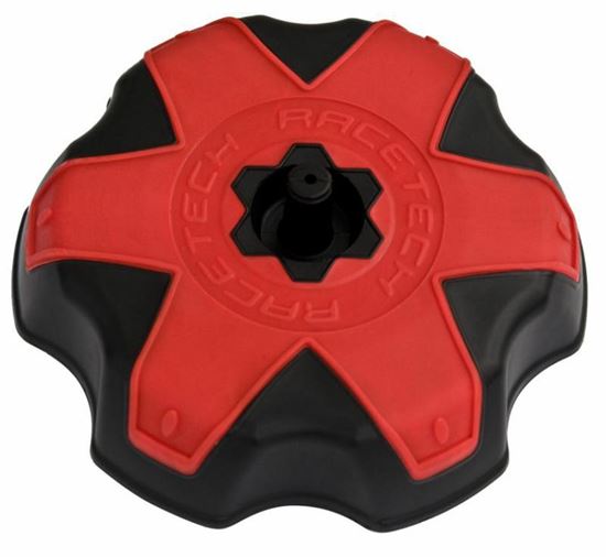 Picture of TANK CAP RACETECH BLK/RED RACETECH TAPPOCRFRS9