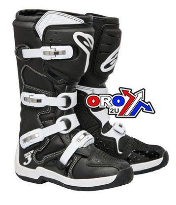 Picture of TECH-3 BLACK/WHITE 42 ALPINESTAR BOOTS MOTOCROSS A13071208