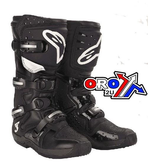 Picture of TECH-3 BLACK/BLACK 49 ALPINESTAR BOOTS MOTOCROSS A13071014