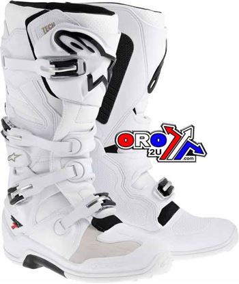 Picture of TECH-7 WHITE/WHITE 42 ALPINESTAR BOOTS MOTOCROSS