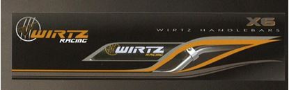 Picture of WIRTZ X6 MX HANDLEBARS RED HONDA/SUZUKI 80/85 MINI