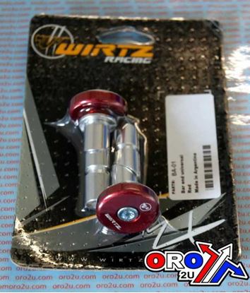 Picture of BAR ENDS 14mm WIRTZ RED