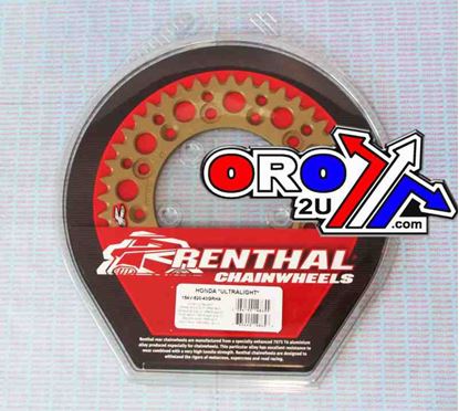 Picture of REAR SPROCKET RENTHAL XR ULTRALITE 154-520-43