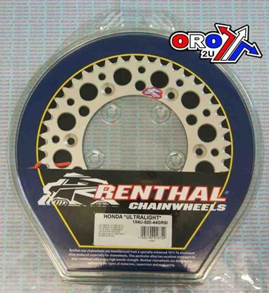 Picture of REAR SPROCKET RENTHAL XR ULTRALITE 154-520-44 SILVER