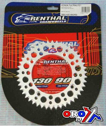 Picture of REAR SPROCKET RENTHAL 189 ULTRALITE 189-420-46 SILVER