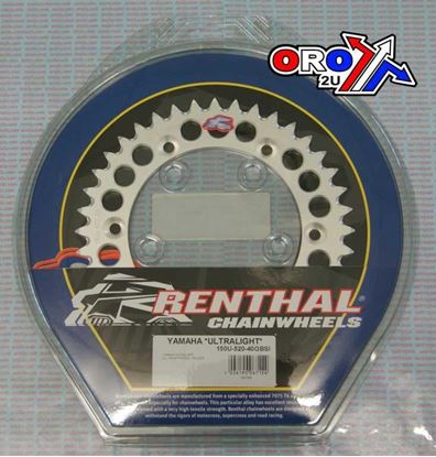 Picture of REAR SPROCKET RENTHAL YAM ULTRALITE 150-520-40 SILVER