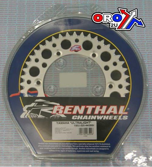 Picture of REAR SPROCKET RENTHAL YAM ULTRALITE 150A-520-44 SILVER