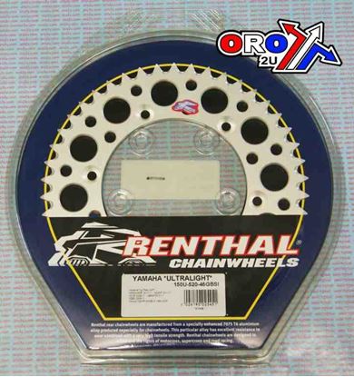 Picture of REAR SPROCKET RENTHAL YAM ULTRALITE 150-520-46 SILVER